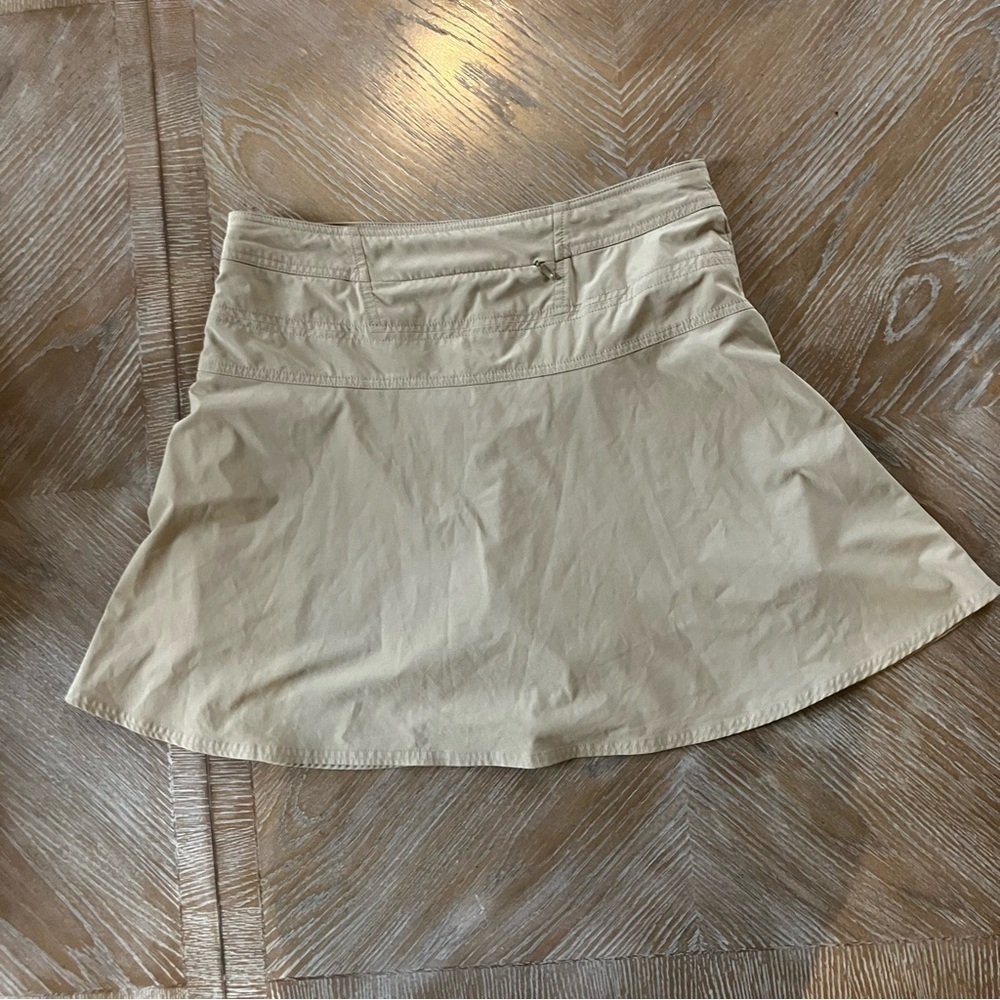 Athleta Classic Everyday Tan Women's Skort / Skirt Adjustable Waist 12 - Picture 2 of 8